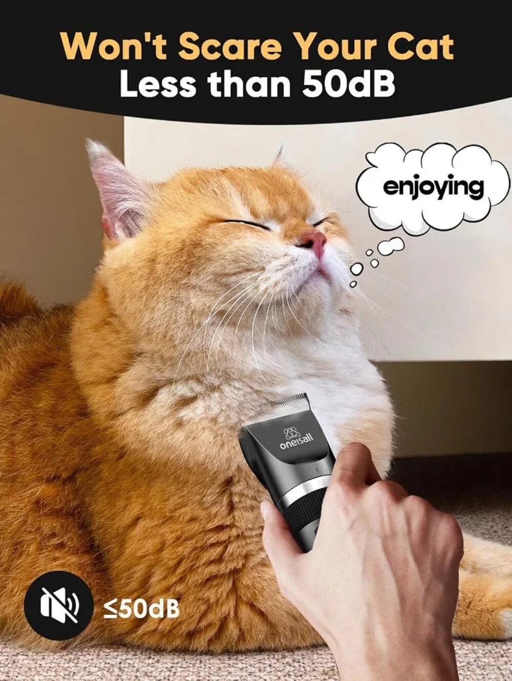 Oneisall Quiet Cat Cat Grooming Kit